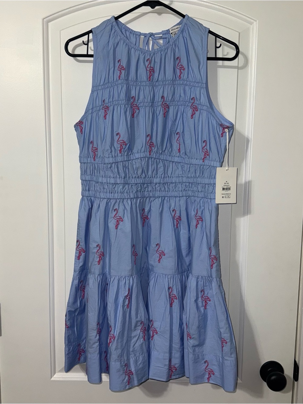 NWT Free Assembly Flamingo Mini Dress Women’s Size Medium
